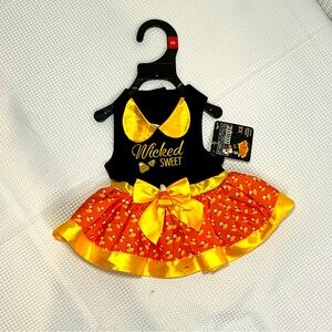 Petco Boutique, pet costume, candy corn, size xs